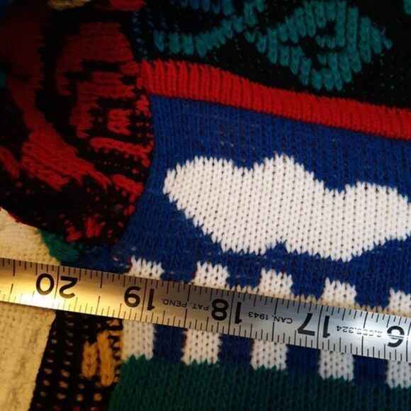 Rose Vintage Knit Multi Color Crewneck Sweater - Picture 6 of 9